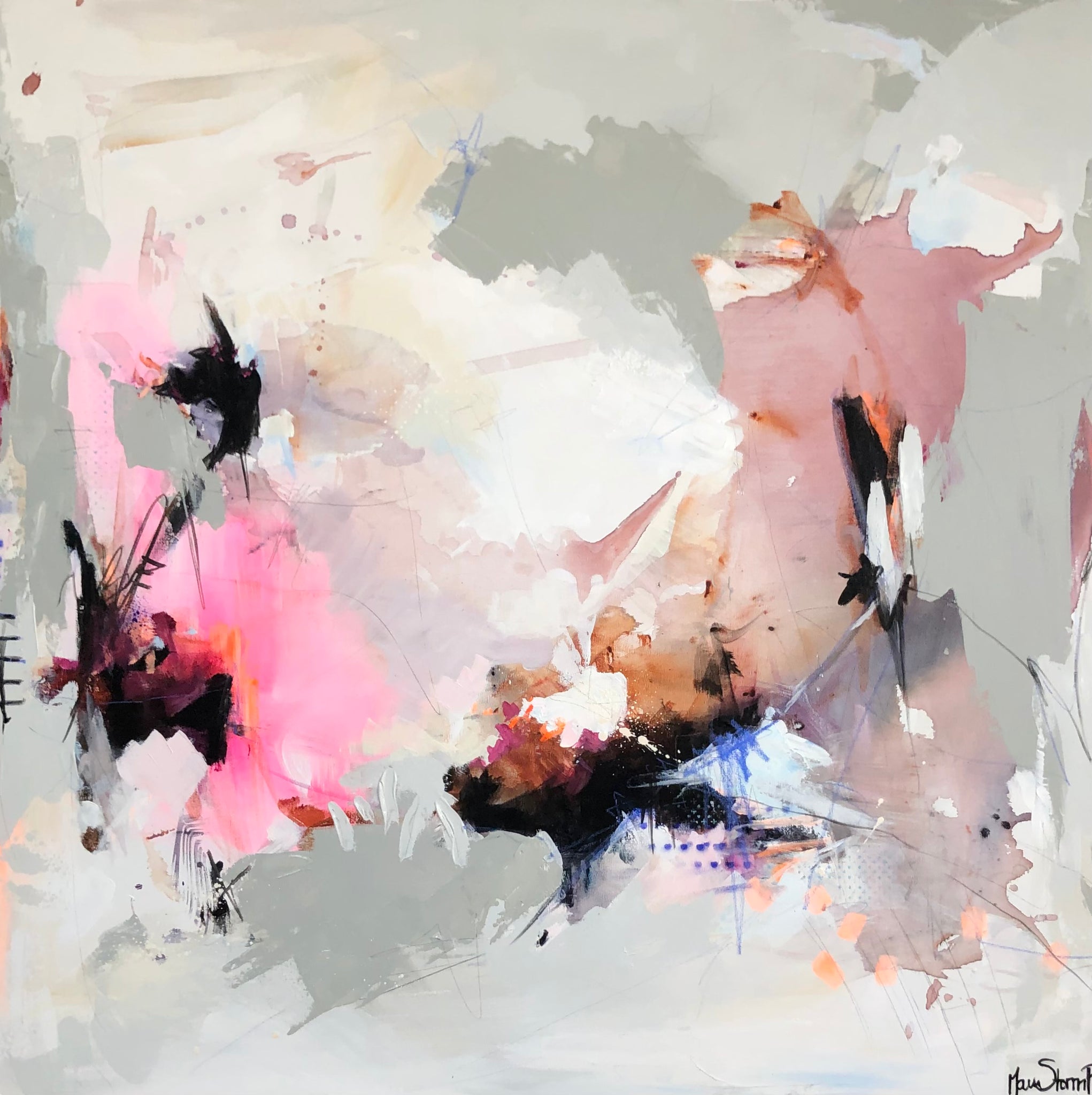 "LIGHT SKIES" Maleri