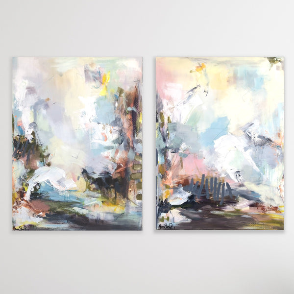 "SUNSET DREAM" 1 & 2  Maleri